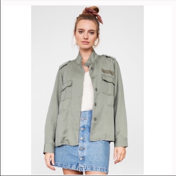 Rails Jackets & Blazers - Rails Sahara Linen Utility Cinch Drawstring Jacket